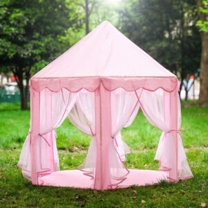 Kids Princess Play Tent House – Pink Castle