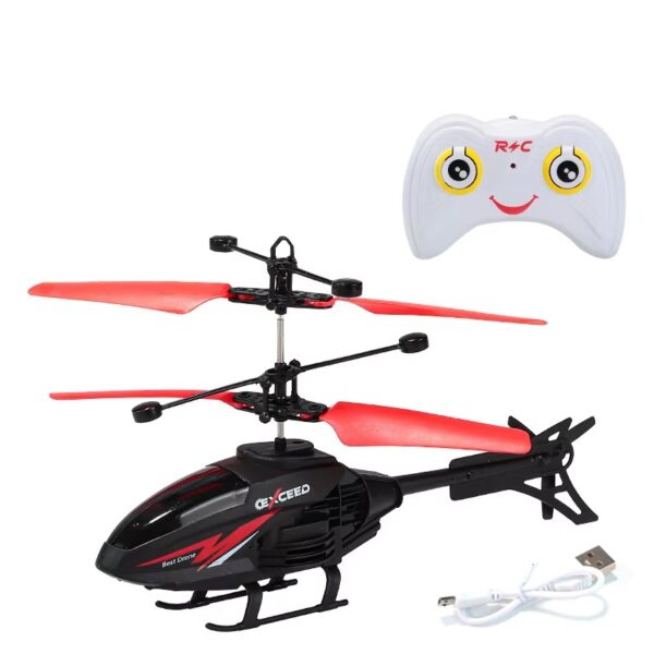 Helicopter with sensor